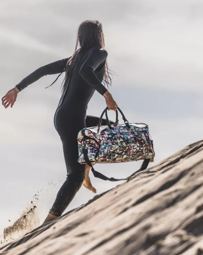 DUFFLES*Sprayground EXIT ART COLLAB DUFFLE