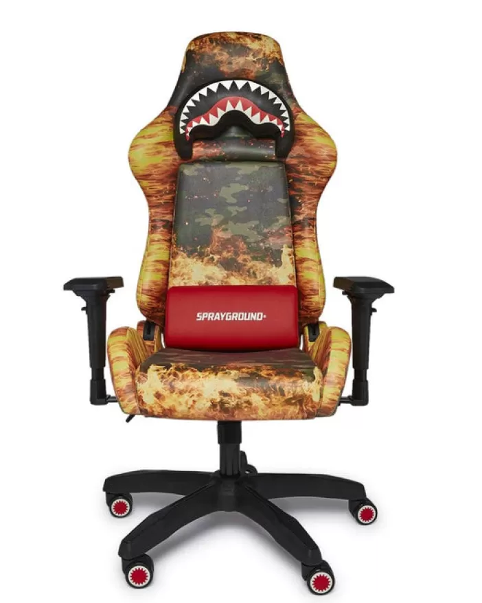 GAMING CHAIRS*Sprayground FIRE CAMO GAMING CHAIR - SUPER RARE