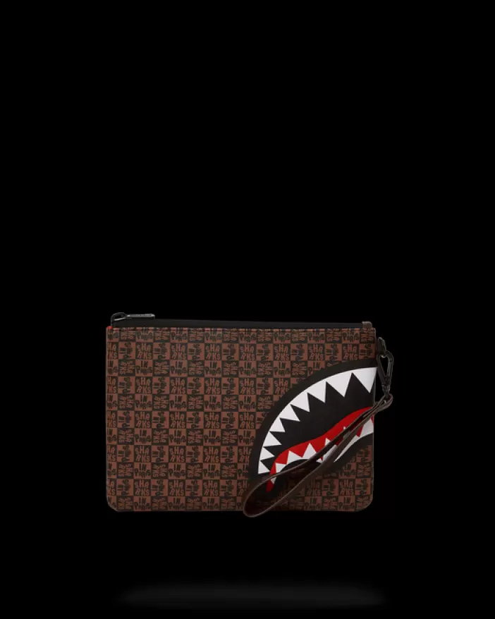 CROSSOVER CLUTCHES*Sprayground FRENZY SHARKS CROSSOVER CLUTCH