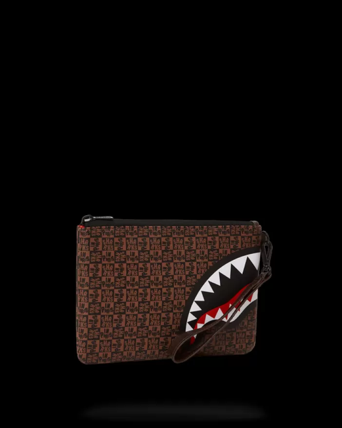 CROSSOVER CLUTCHES*Sprayground FRENZY SHARKS CROSSOVER CLUTCH