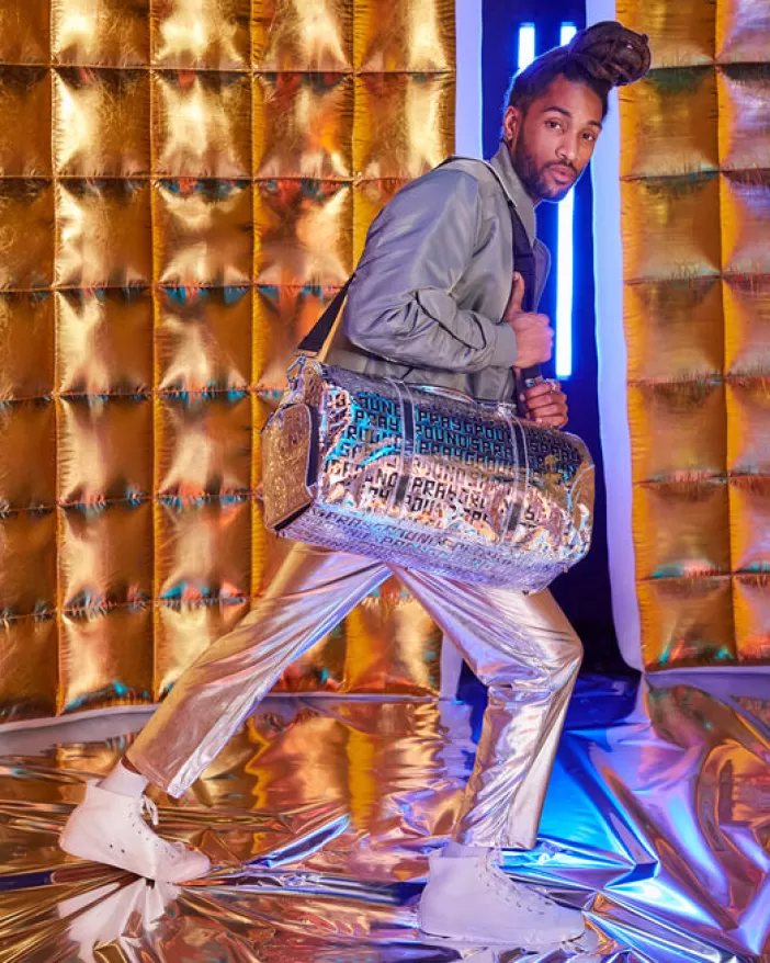 DUFFLES*Sprayground FUTURE TITAN (METALLIC) DUFFLE
