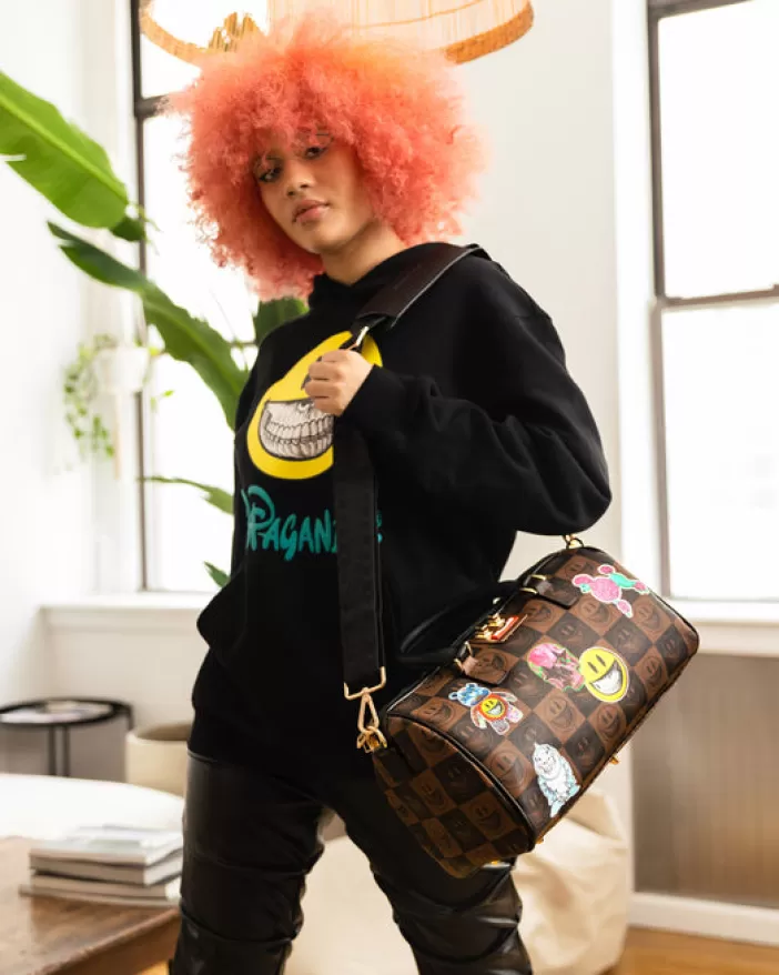 DUFFLES*Sprayground GLOBAL MOGUL POPAGANDA RON ENGLISH EDITION MINI DUFFLE