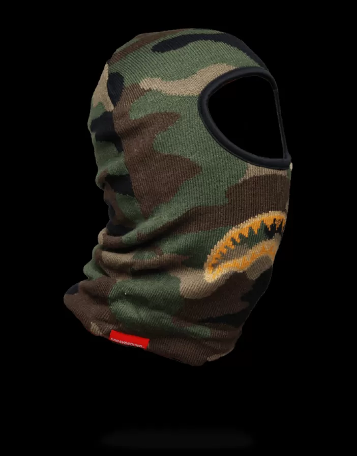 SKI MASKS*Sprayground GOLD KNIT SHARK MOUTH SKI MASK