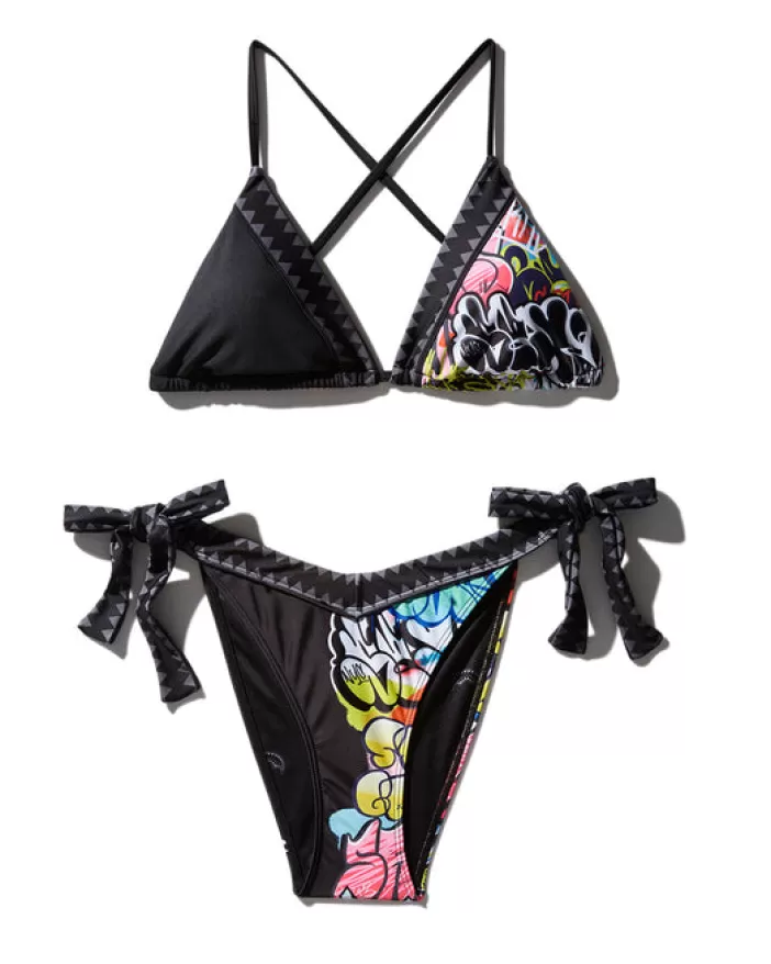 SWIMWEAR*Sprayground HALF GRAFF BIKINI