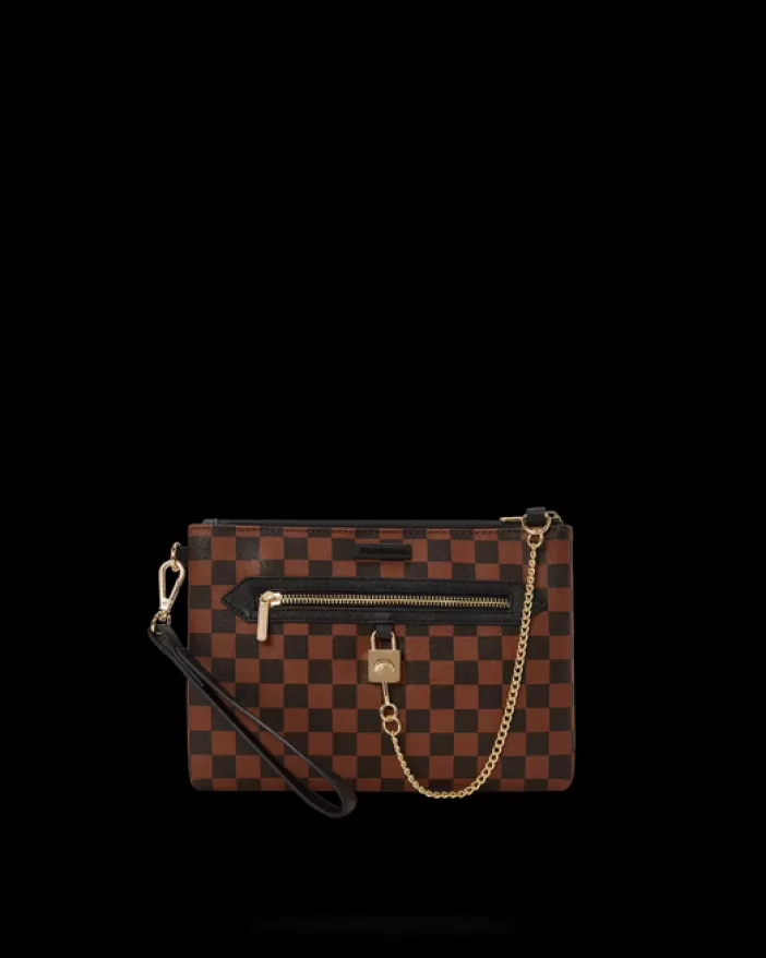 CROSSOVER CLUTCHES*Sprayground HENNY LOCK SHARKS IN PARIS CROSSOVER CLUTCH