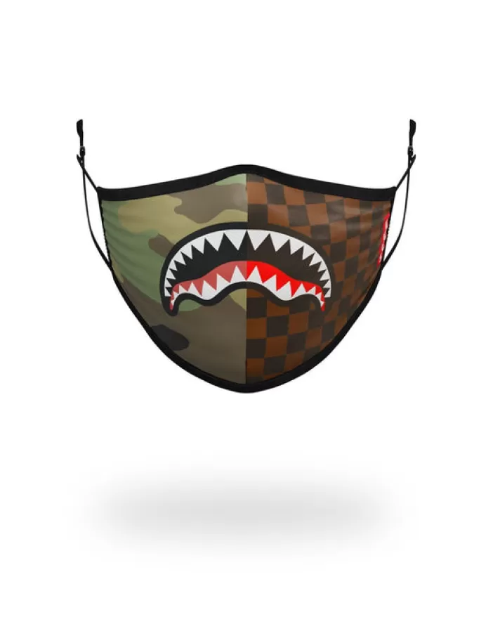 FACE MASKS*Sprayground KIDS FORM FITTING MASK: CHECKS u0026 CAMO