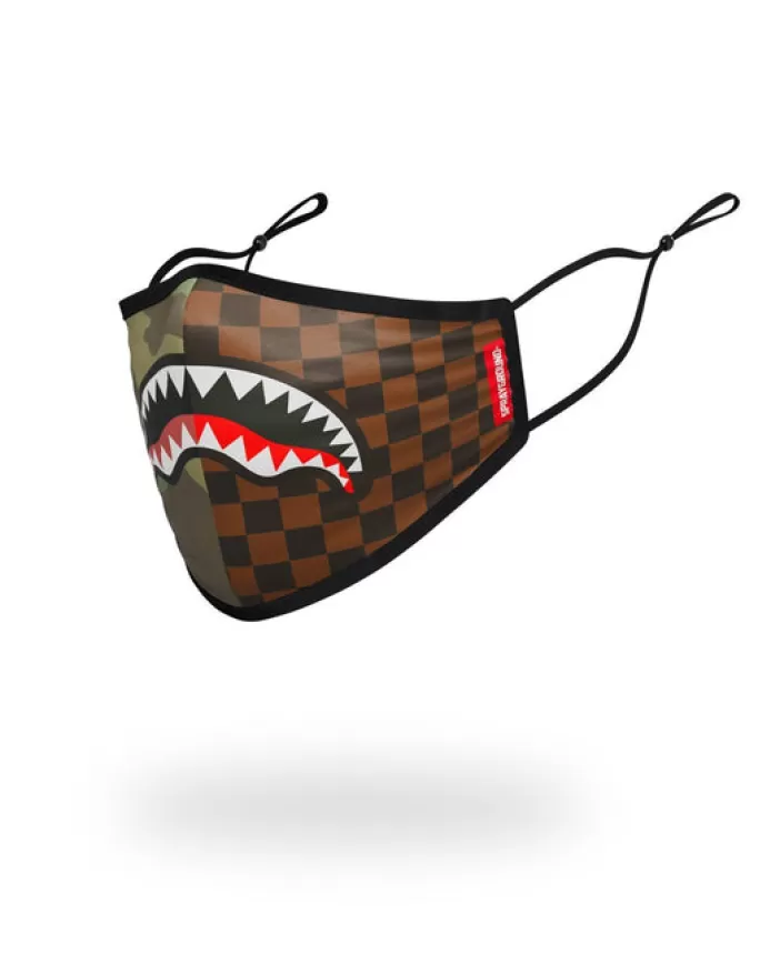 FACE MASKS*Sprayground KIDS FORM FITTING MASK: CHECKS u0026 CAMO