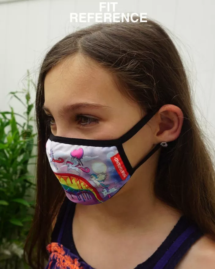 FACE MASKS*Sprayground KIDS FORM FITTING MASK: COLOR DRIP
