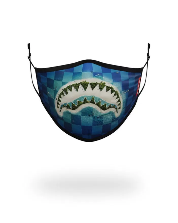 FACE MASKS*Sprayground KIDS FORM FITTING MASK: SHARK ISLAND