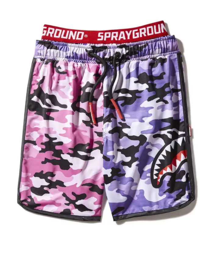 SWIMWEAR*Sprayground KIDS SPLIT CAMO SWIM TRUNKS