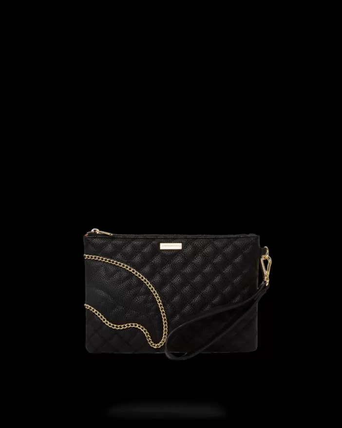 CROSSOVER CLUTCHES*Sprayground LEVELED UP SPLIT QUILT SHARK CROSSOVER CLUTCH