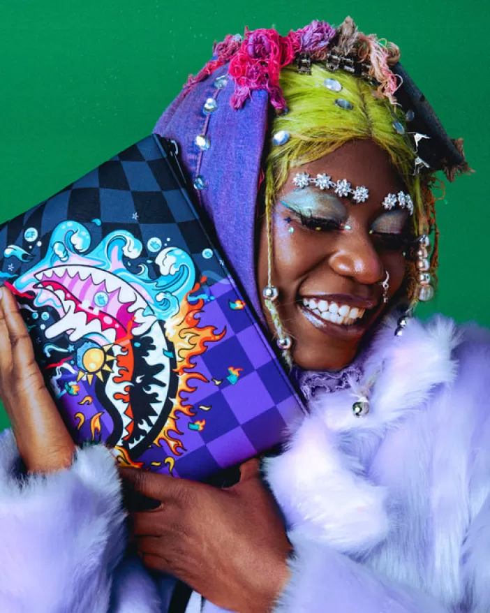 CROSSOVER CLUTCHES*Sprayground MAD SCIENTIST CROSSOVER CLUTCH