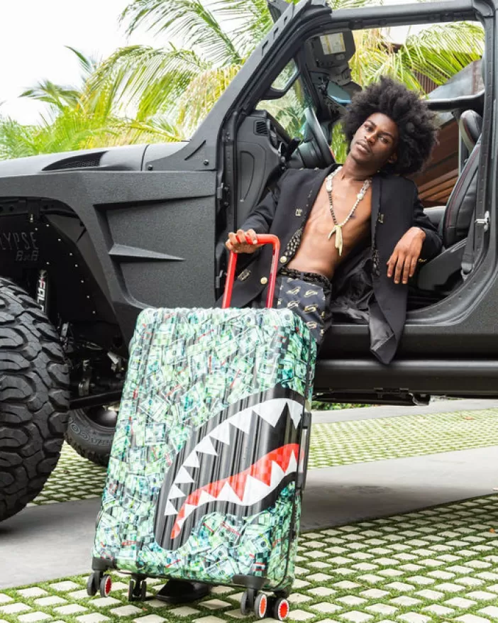 FULL-SIZE LUGGAGE*Sprayground MAMA I MADE IT SHARKITECTURE HARDSHELL FULL-SIZE LUGGAGE