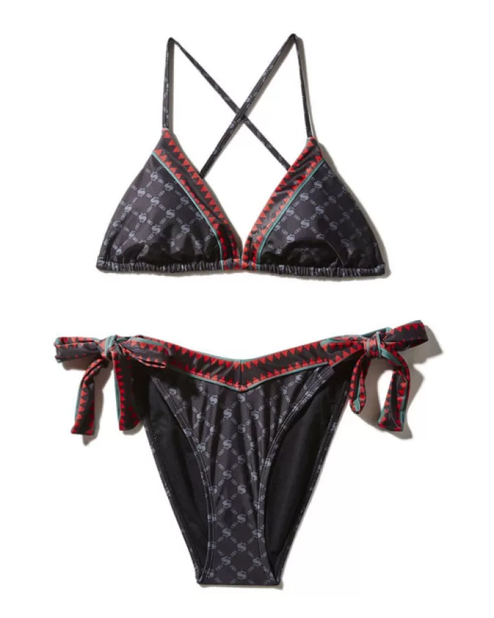 SWIMWEAR*Sprayground MIDNIGHT MONEYGRAM BIKINI