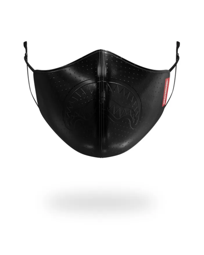 FACE MASKS*Sprayground MIDNIGHT SHARK VEGAN LEATHER FACEMASK