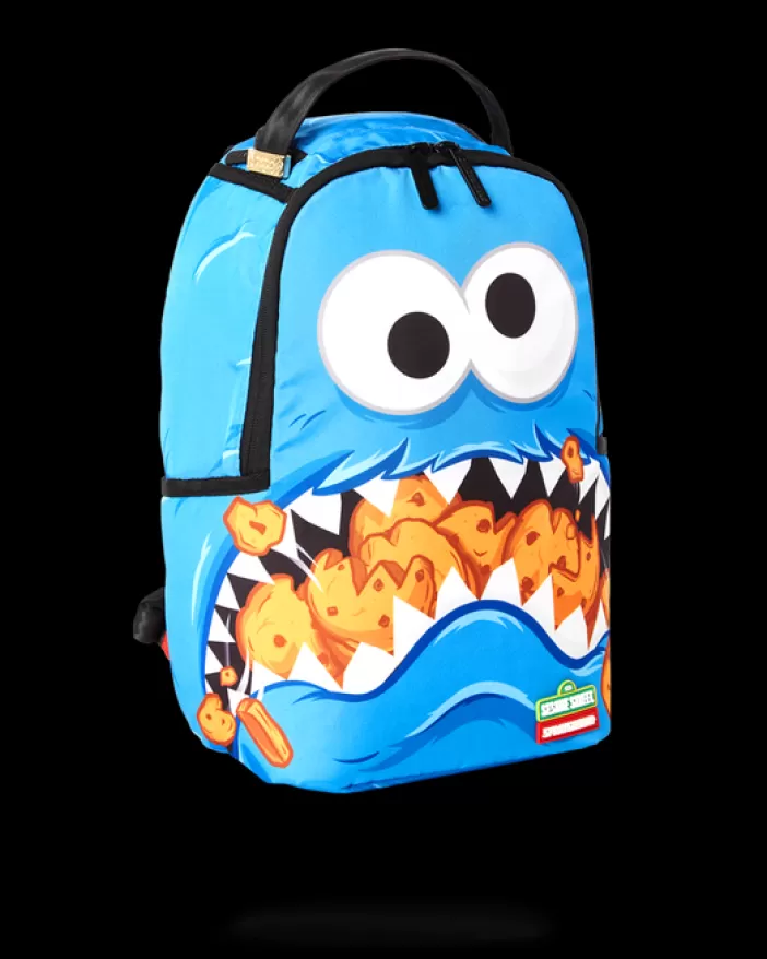 MINI BACKPACKS | BACKPACKS*Sprayground MINI COOKIE MONSTER SHARK BACKPACK