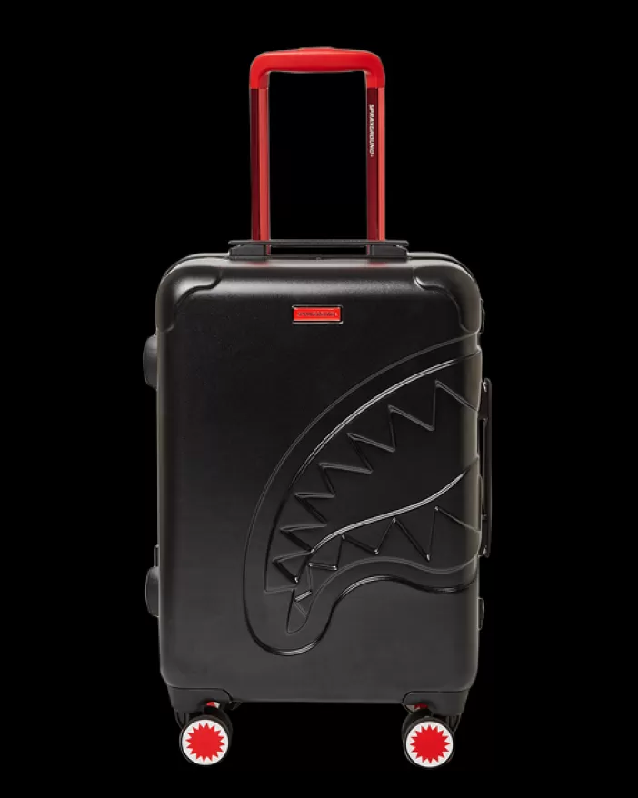 CARRY-ON LUGGAGE*Sprayground MOLDED SHARKITECTURE BLACK HARDSHELL CARRY-ON LUGGAGE