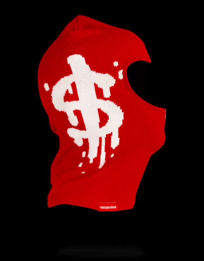 SKI MASKS*Sprayground MONEY DRIP SKI MASK (RED)