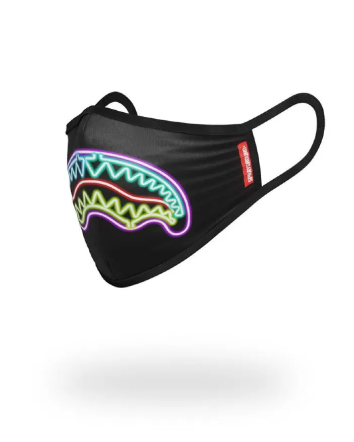 FACE MASKS*Sprayground NEON SHARK FORM-FITTING MASK