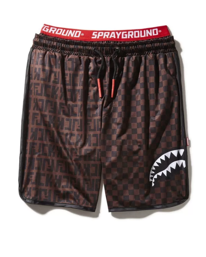 SWIMWEAR*Sprayground OFFENDED SPLIT THE CHECK CORTO SWIM TRUNKS
