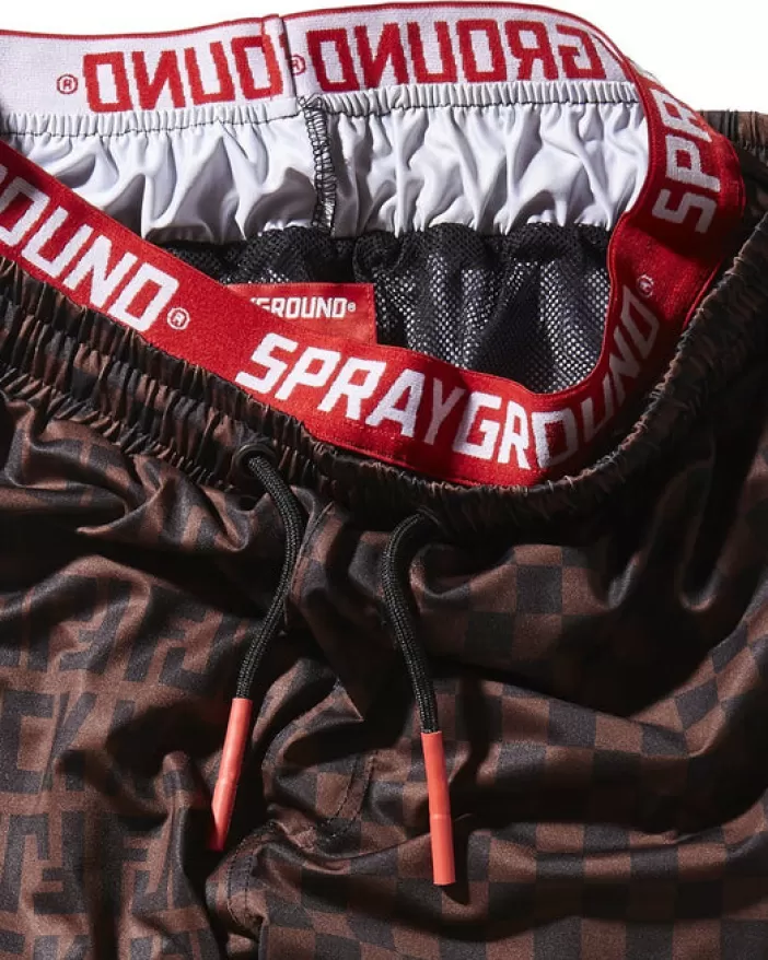 SWIMWEAR*Sprayground OFFENDED SPLIT THE CHECK CORTO SWIM TRUNKS