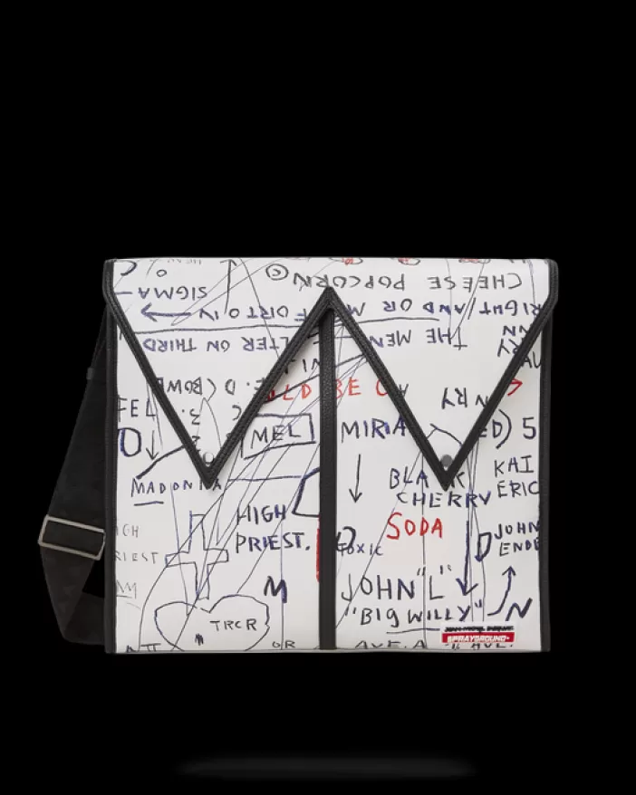 SLINGS | CROSSBODYS*Sprayground OFFICIAL BASQUIAT UNTITLED (CHEESE POPCORN) 1983 SLING MESSENGER