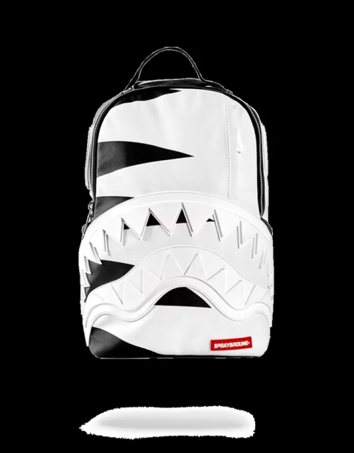 BACKPACKS*Sprayground PHANTOM WHITE RUBBER SHARK