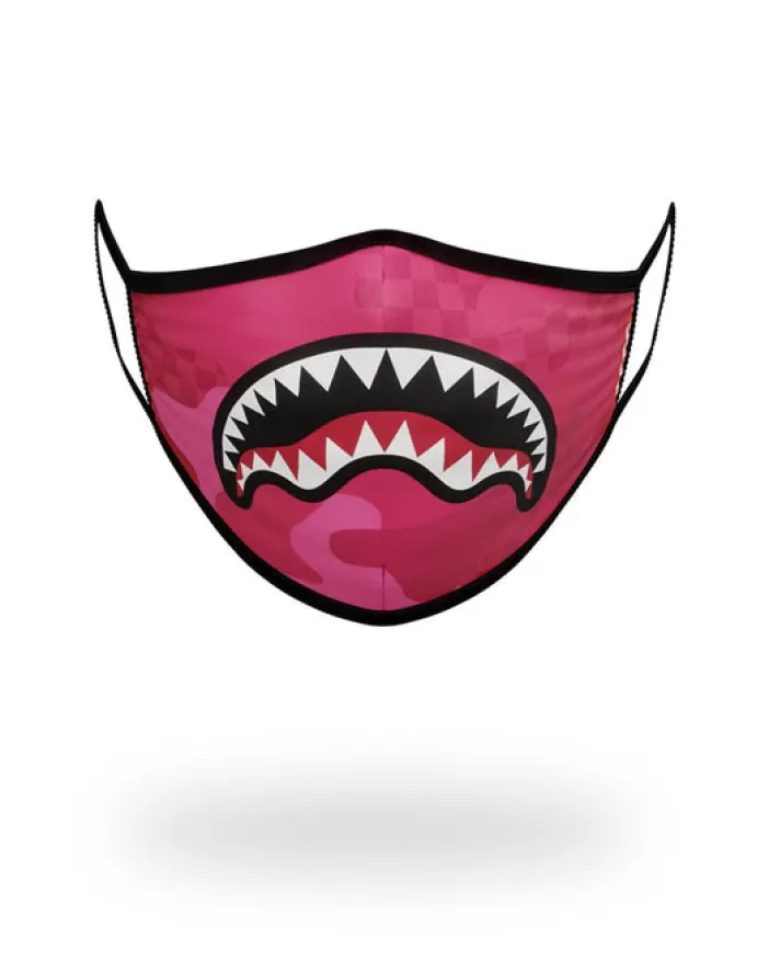 FACE MASKS*Sprayground PINK ANIME SHARK FORM-FITTING MASK