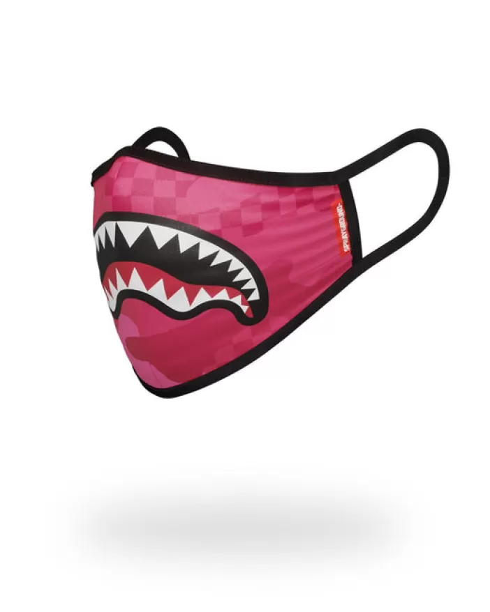 FACE MASKS*Sprayground PINK ANIME SHARK FORM-FITTING MASK