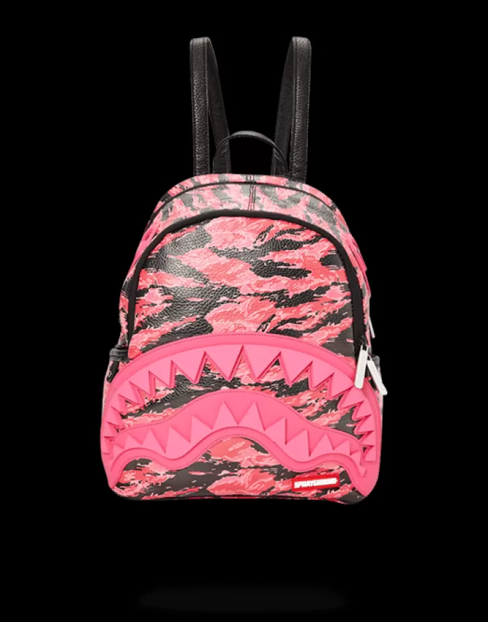 SAVAGES*Sprayground PINK TIGER CAMO SHARKMOUTH SAVAGE BACKPACK