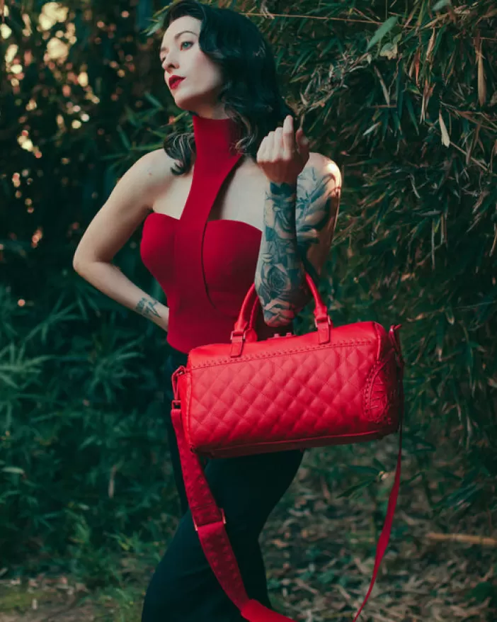 DUFFLES*Sprayground RED RIVIERA MINI DUFFLE