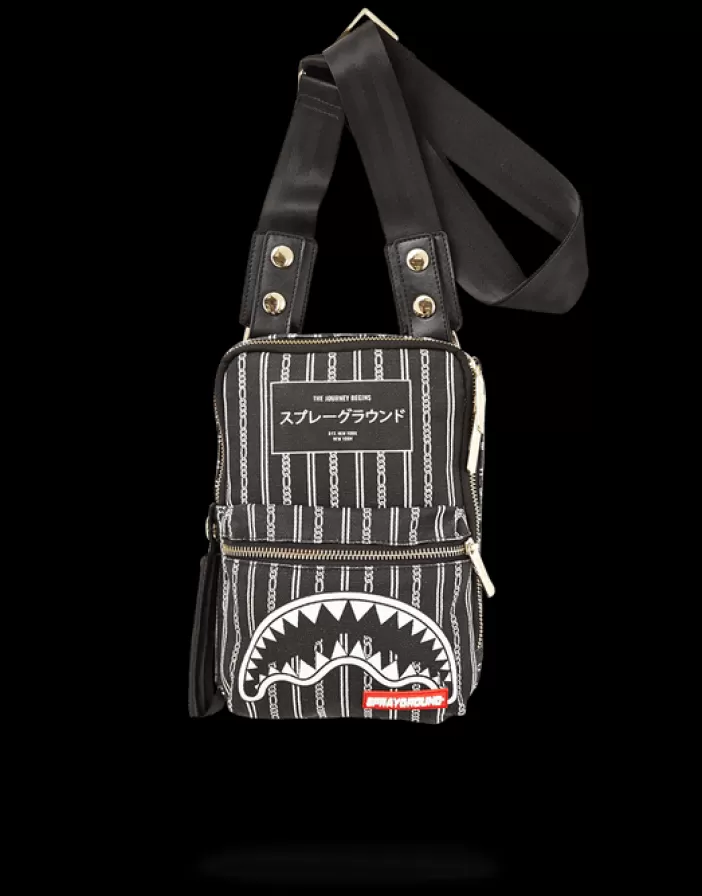 SLINGS*Sprayground REVERSE BLACK SHARKS IN PARIS SLING