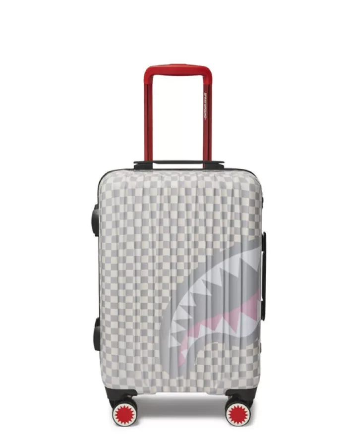CARRY-ON LUGGAGE*Sprayground ROSE ALL DAY LA PALAIS SHARKNAUTICS HARDSHELL CARRY-ON LUGGAGE