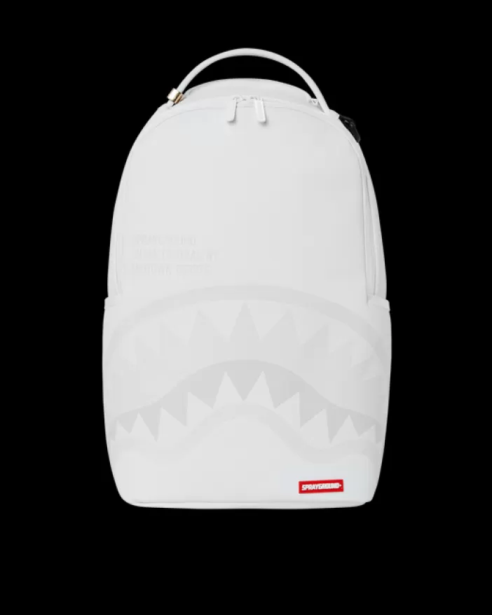 BACKPACKS*Sprayground SHARK CENTRAL BACKPACK WHT/WHT (DLXV)
