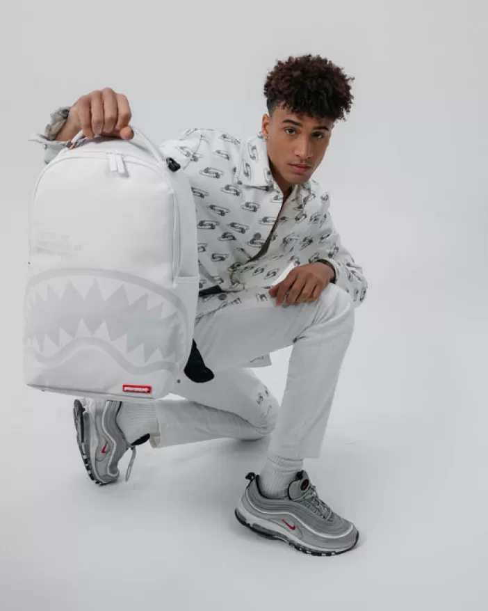 BACKPACKS*Sprayground SHARK CENTRAL BACKPACK WHT/WHT (DLXV)