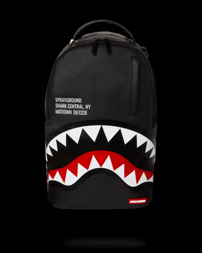 BACKPACKS*Sprayground SHARK CENTRAL (BLACK) (DLXV)