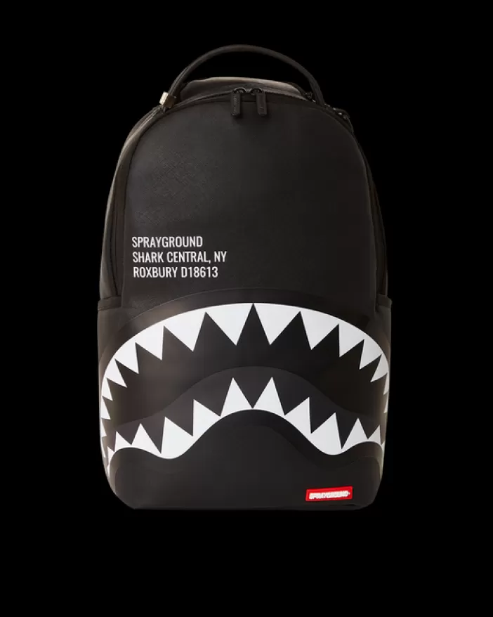 BACKPACKS*Sprayground SHARK CENTRAL BLK/GRAY BACKPACK (DLXV)