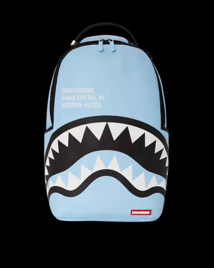 BACKPACKS*Sprayground SHARK CENTRAL (BLUE) BACKPACK (DLXV)