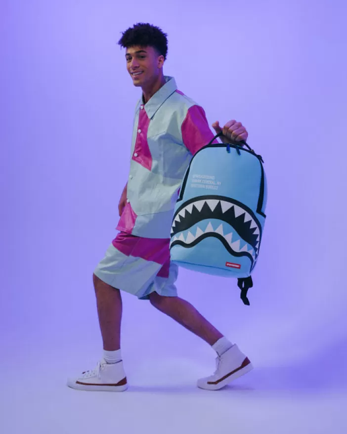 BACKPACKS*Sprayground SHARK CENTRAL (BLUE) BACKPACK (DLXV)