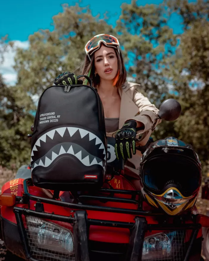 BACKPACKS*Sprayground SHARK CENTRAL GREYTONE BACKPACK (DLXV)