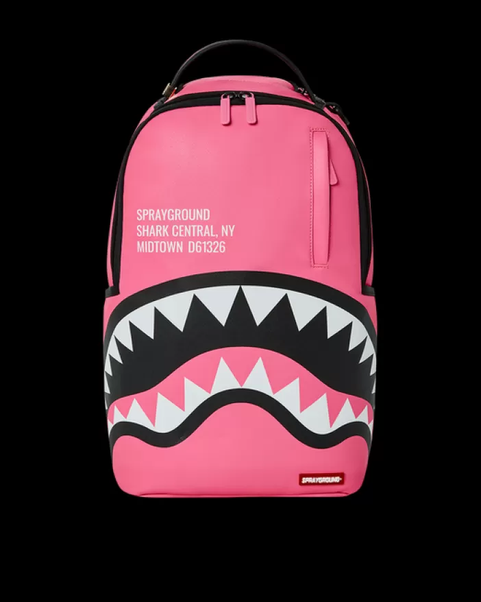 BACKPACKS*Sprayground SHARK CENTRAL (PINK) BACKPACK (DLXV)