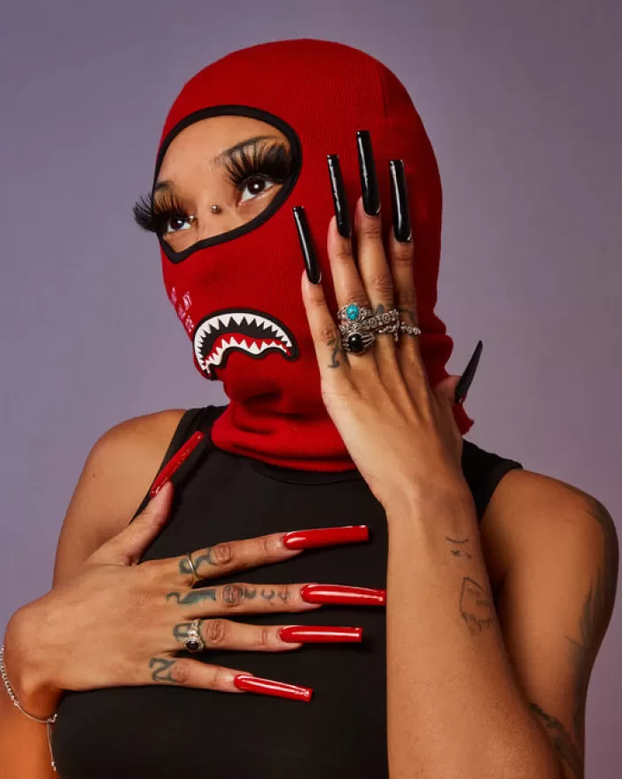 SKI MASKS | COLD WEATHER GEAR*Sprayground SHARK CENTRAL SKI MASK (RED)