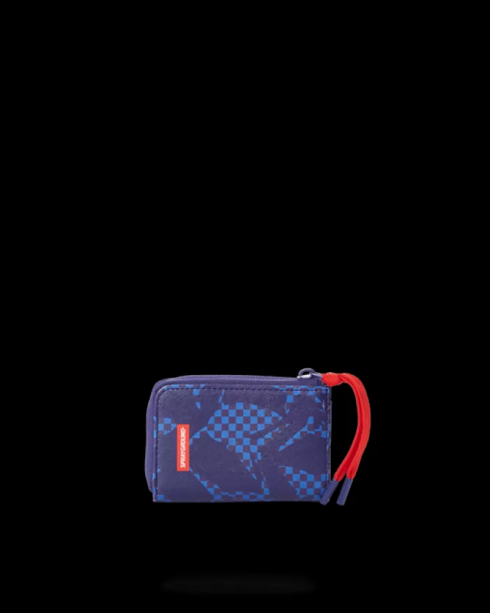 WALLETS*Sprayground SHARK CHECK (BLUE) WALLET