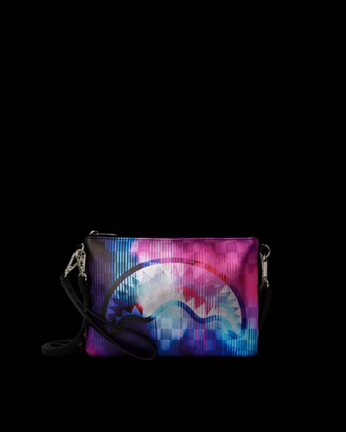 CROSSOVER CLUTCHES*Sprayground SHARKCLUB ELECTRONICA CROSSOVER CLUTCH