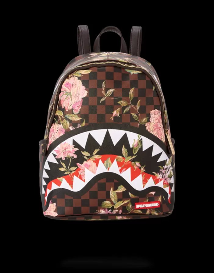 SAVAGES | BACKPACKS*Sprayground SHARKFLOWER SAVAGE BACKPACK (SMALLER MORE ELEGANT BACKPACK)
