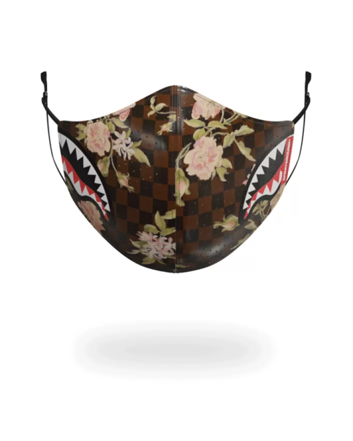 FACE MASKS*Sprayground SHARKFLOWER VEGAN LEATHER FACE MASK
