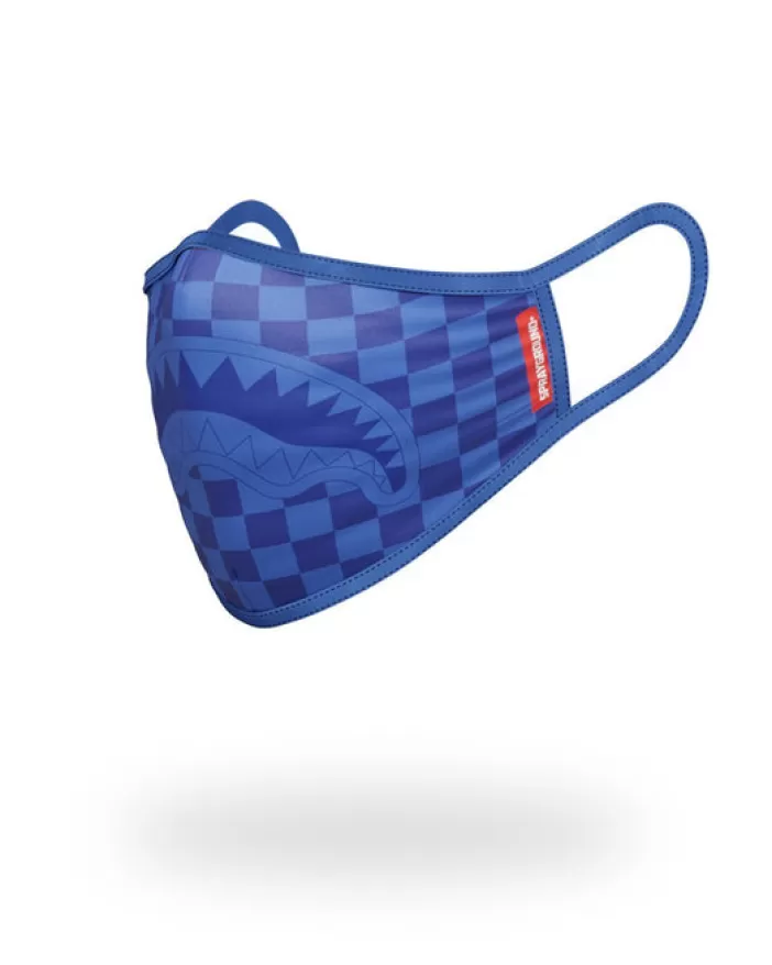 FACE MASKS*Sprayground SHARKS IN PARIS (BLUE) FORM-FITTING MASK