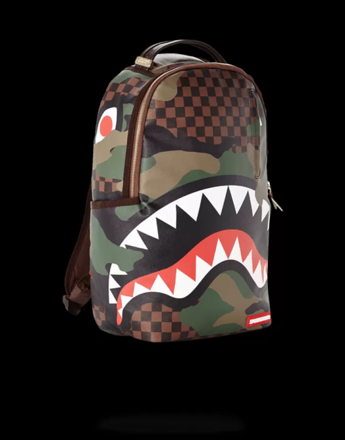 BACKPACKS*Sprayground SHARKS IN PARIS (CAMO EDITION)