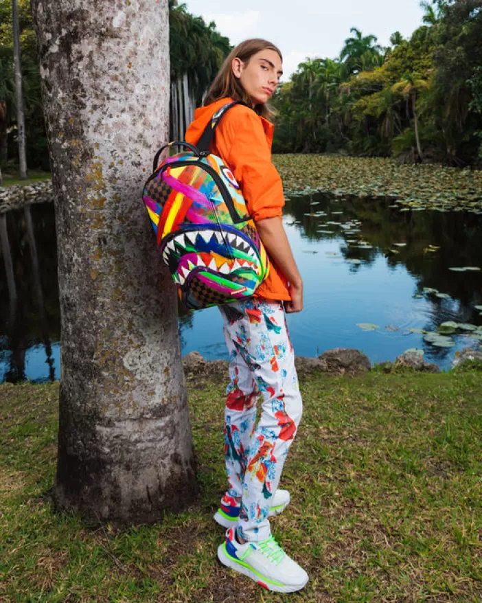 BACKPACKS*Sprayground SHARKS IN PARIS CITY STREAKS BACKPACK (DLXV)