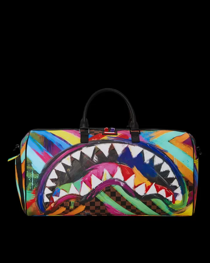 DUFFLES*Sprayground SHARKS IN PARIS CITY STREAKS DUFFLE